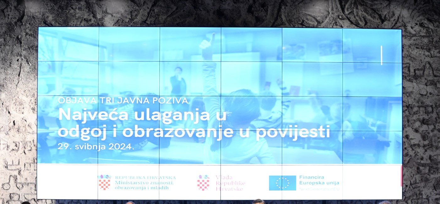 Najveće ulaganje u obrazovanje ikad u suvremenoj Hrvatskoj